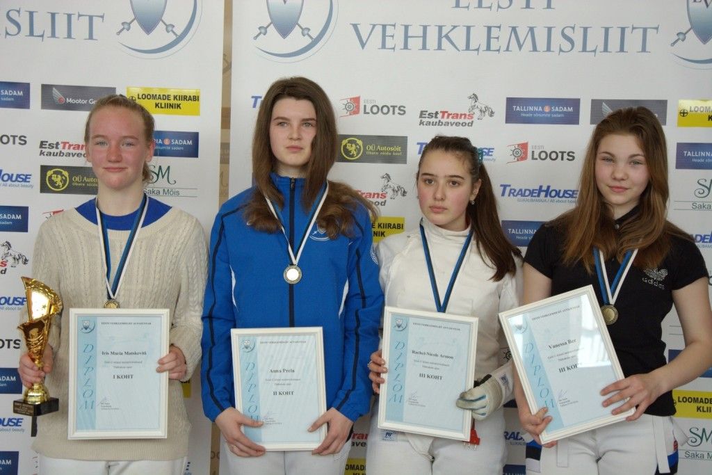 Vasakult: Iris Maria Matskevitš, Anna Prela, Rachel-Nicole Armon, Vanessa Ber. Foto: Maarja Linnamägi