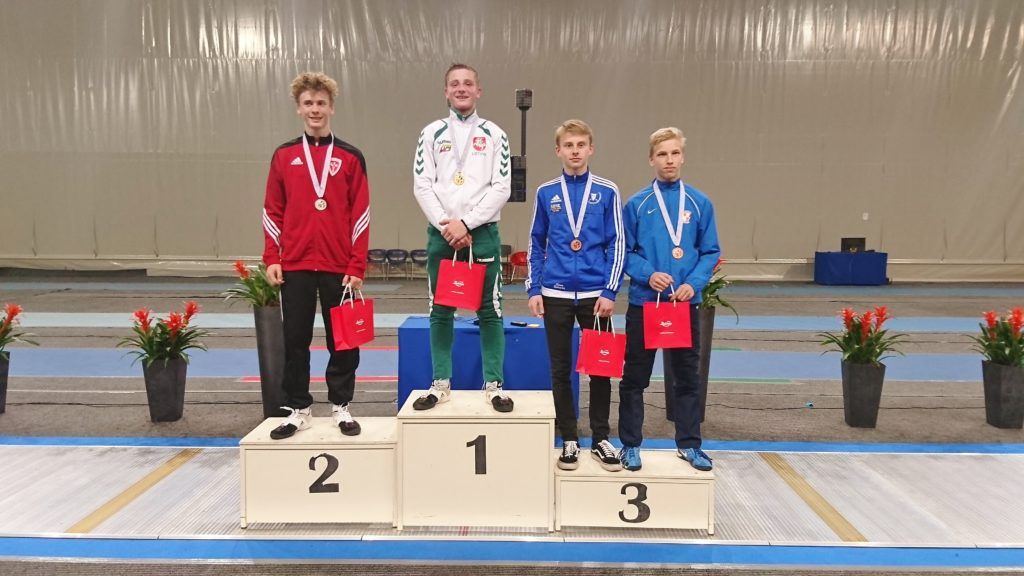 Vasakult: Tobias Jeppesen DEN, Leonardas Kalininas LTU, Ilian Bobrov EST, Matias Kallio FIN